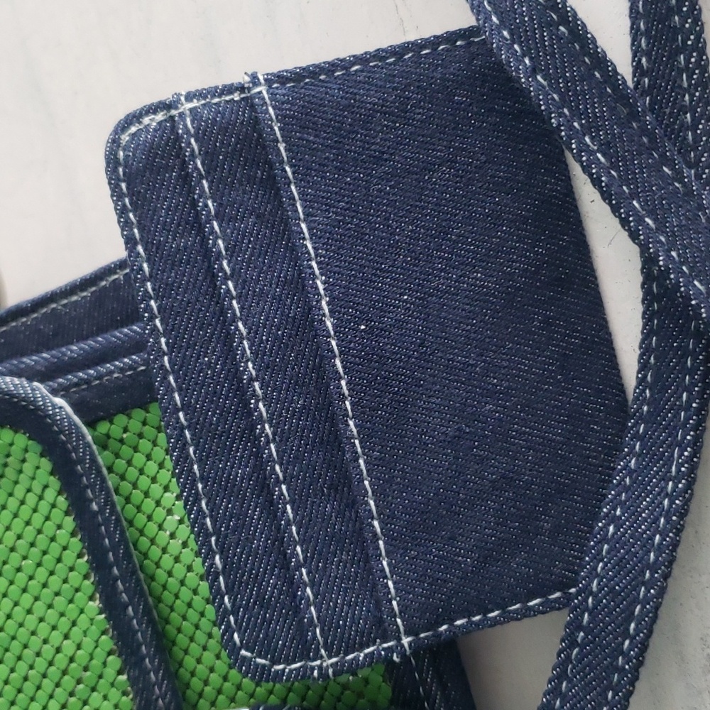 Whiting and David denim mesh bag - Picture 8 of 10